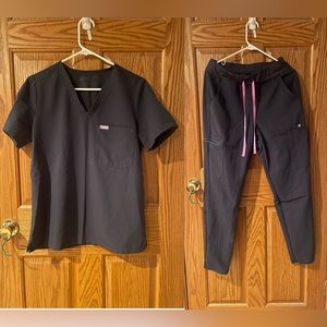 Figs Scrub Set Night Sky